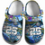 Volleyball Clogs Graffiti Art 01 Blue Yellow Version Personalized Gift