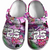 Volleyball Clogs Graffiti Art 01 Purple Pink Version Personalized Gift