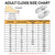Adult Clogs Size Chart