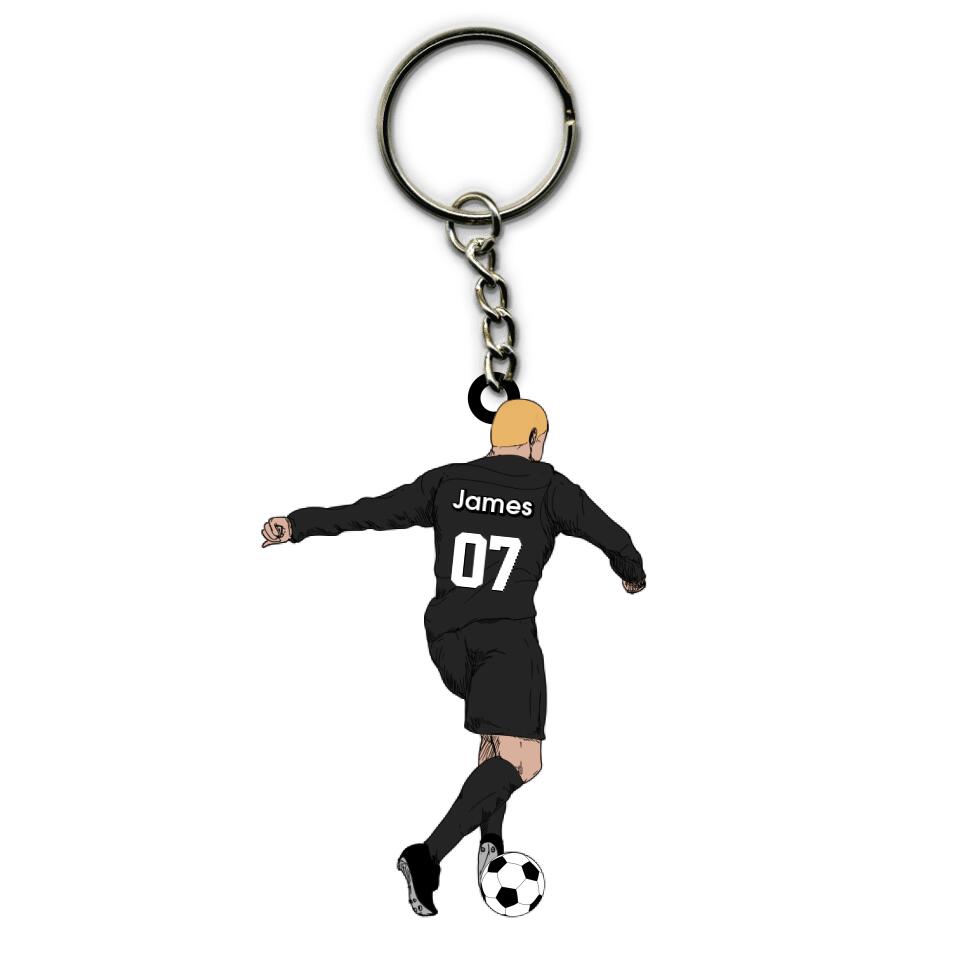 Soccer Keychain Player Personalized Sport Gift